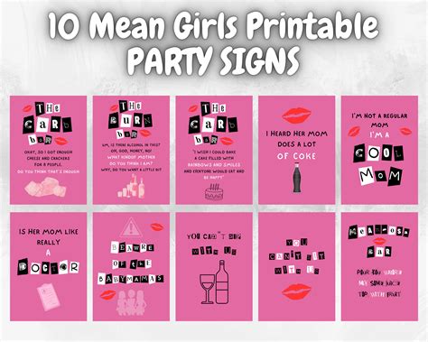 mean girls party decorations|free printables for mean girls.